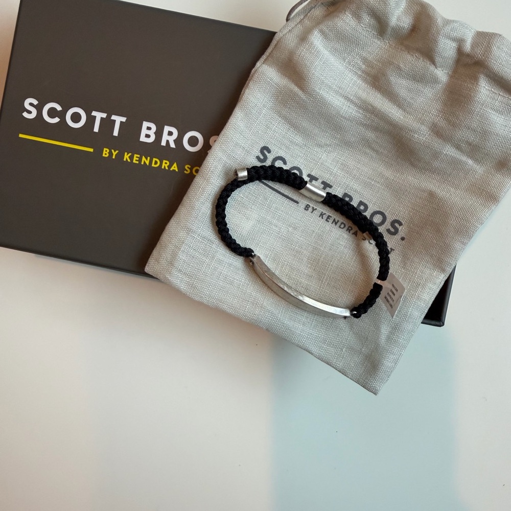 Scott Bros. Silver and Black Bracelet